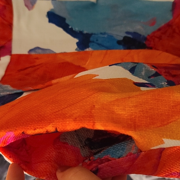 Trina Turk multi color romper, has pockets. Its a size 0 but runs big(2-4) - Picture 6 of 9